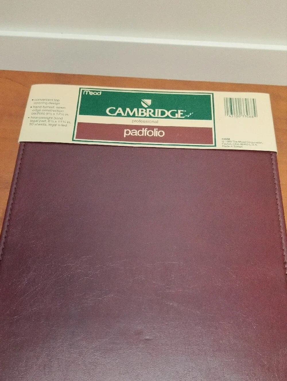 Vintage (1989) Cambridge Professional Padfolio By Mead- Brown